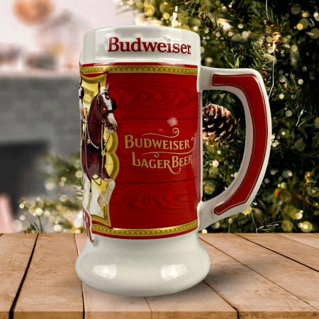 Budweiser Limited-Edition 2024 Holiday Stein Ceramic Stein